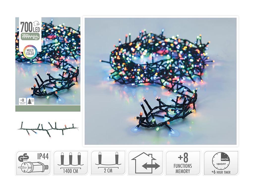 R.60220 GUIRNALDA MICRO 700 LED MULTICOLOR cod. 9314199