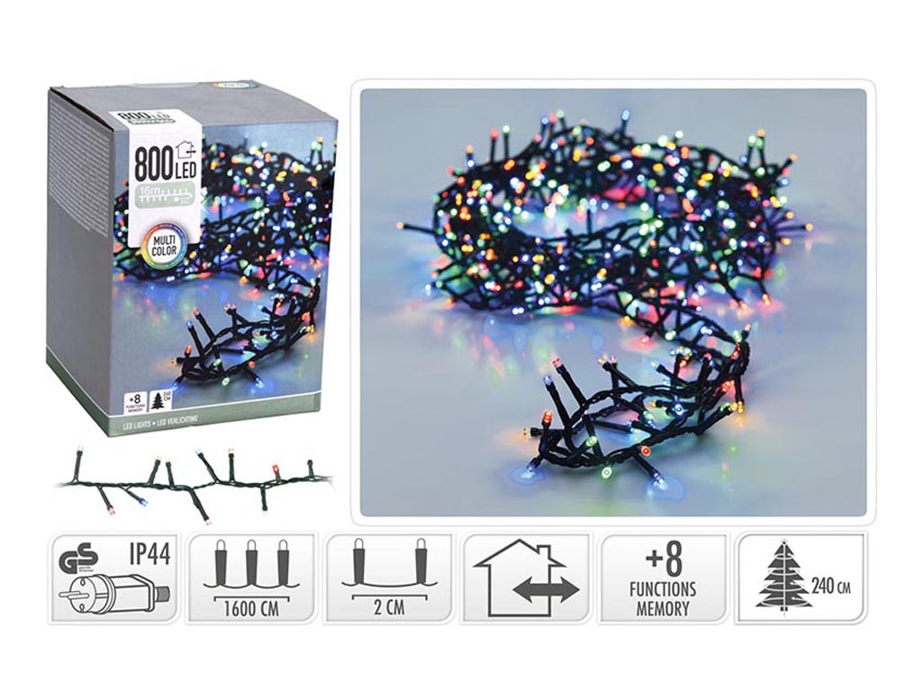 R.60230 GUIRNALDA MICRO 800 LED MULTICOLOR cod. 9314200