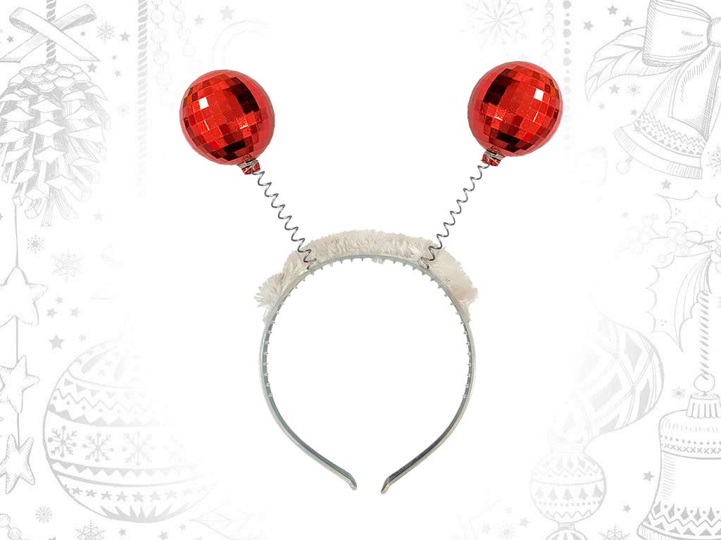 DIADEME BOULES NOEL ARGENTEES cod. 9314286