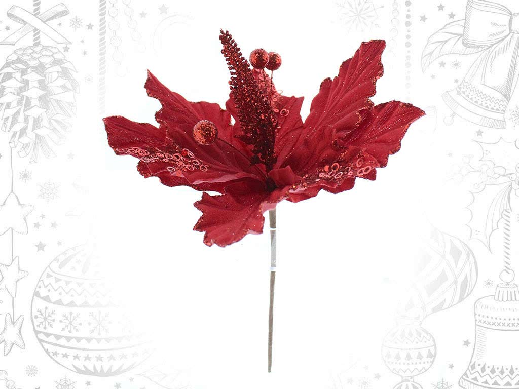 RED POINSETTIA FLOWER cod. 9314321