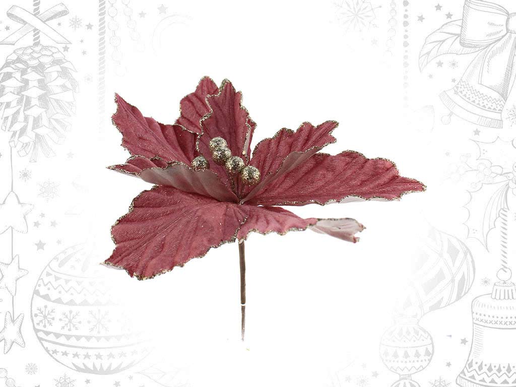 FLEUR POINSETIA ROSE cod. 9314337