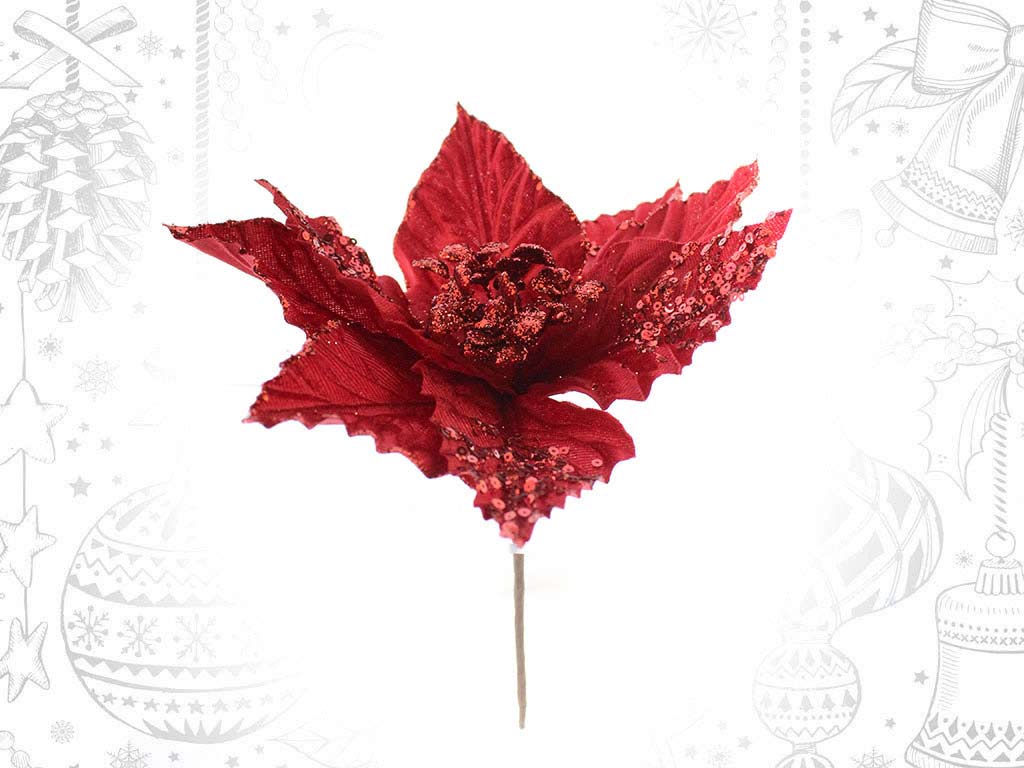 RED POINSETTIA FLOWER cod. 9314342