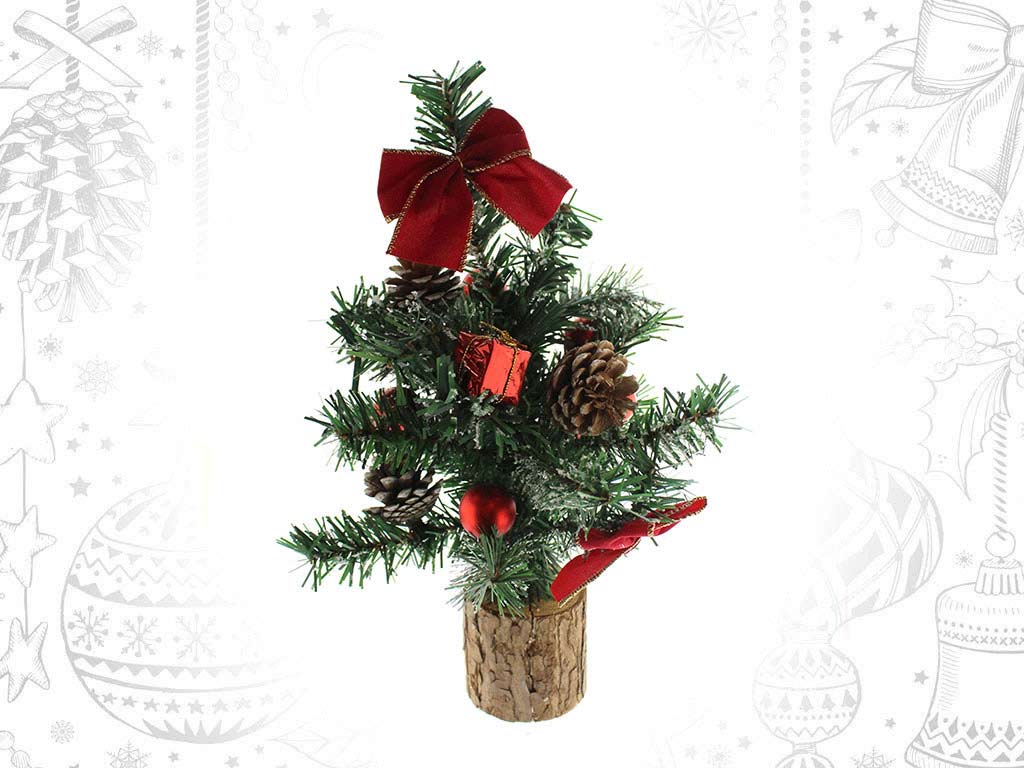 ARBOL NAVIDAD LAZOS ROJOS cod. 9314435