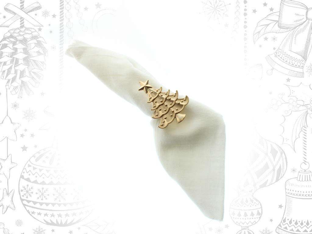ANILLO SERVILLETA ARBOL DORADO cod. 9314449