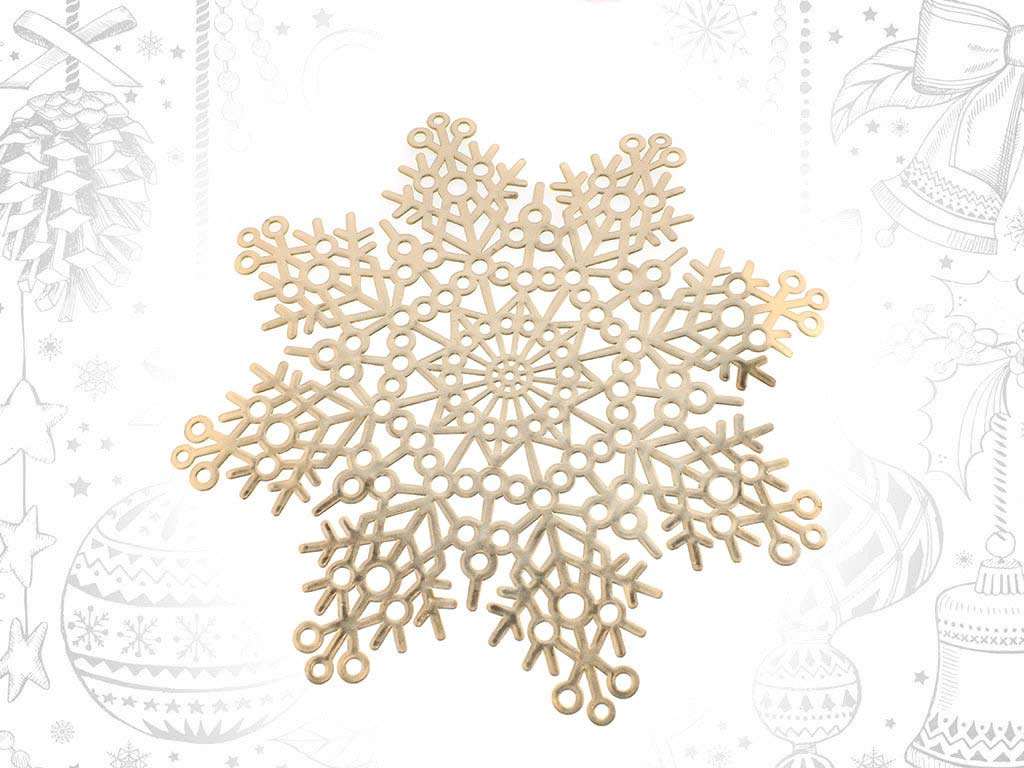 GOLDEN SNOWFLAKE PLACEMAT cod. 9314459