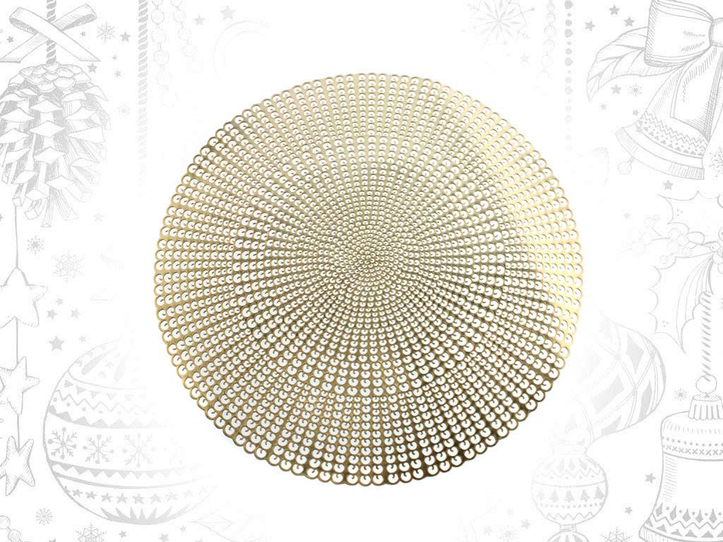 NAPPERON ROND DOREE cod. 9314468