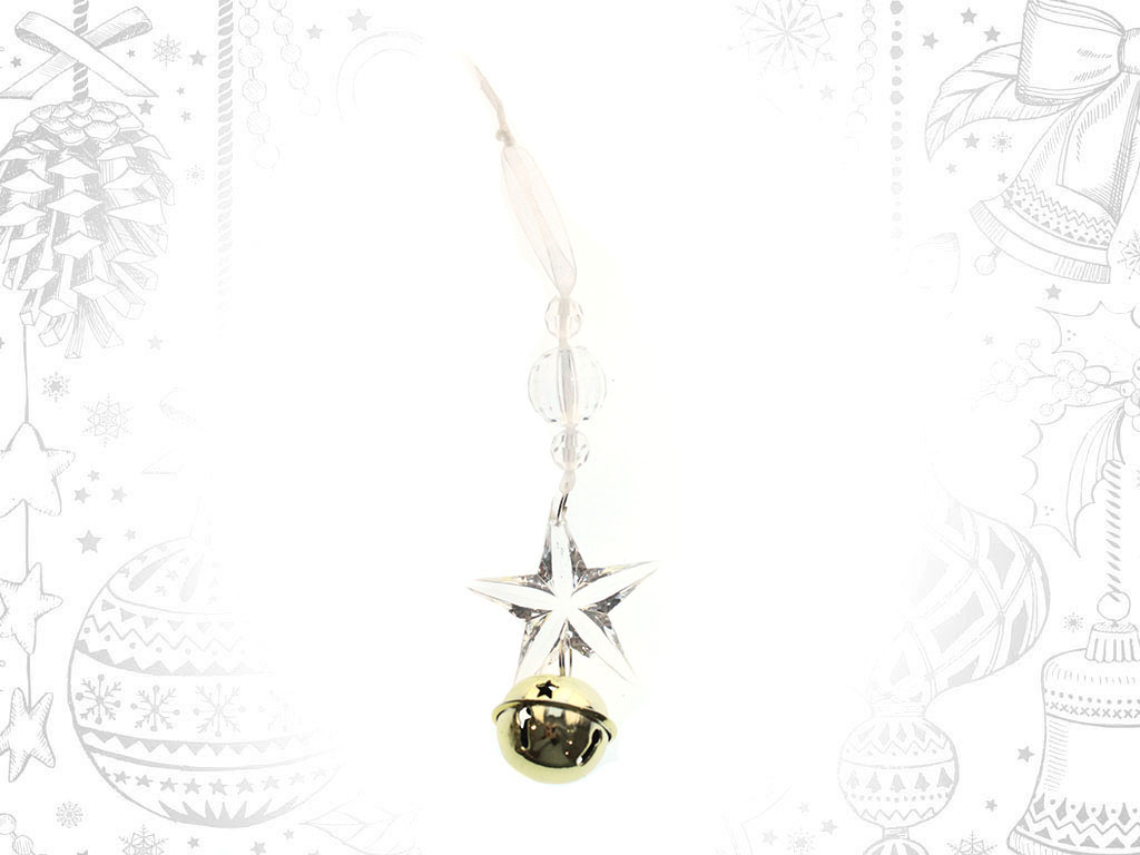 ORNAMENTO ESTRELA DOURADO cod. 9314506