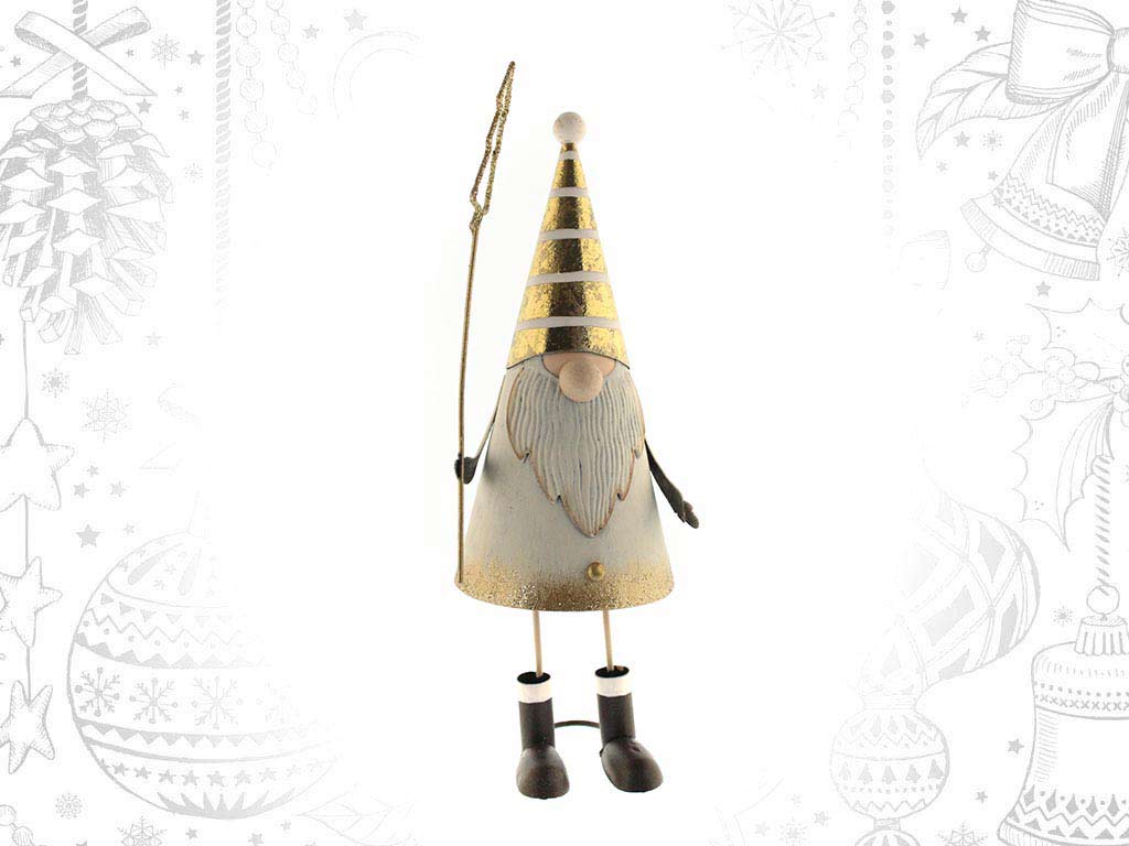 GOLD METAL TREE SANTA cod. 9314625