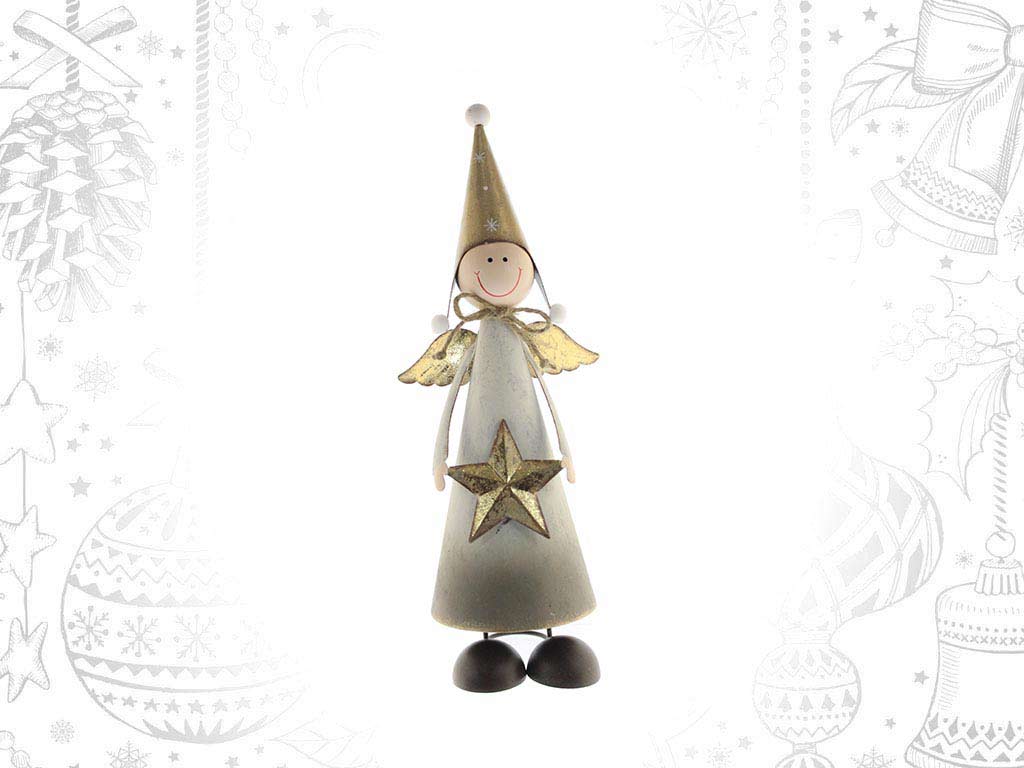 FIGURINE ANGE METAL DOREE cod. 9314655