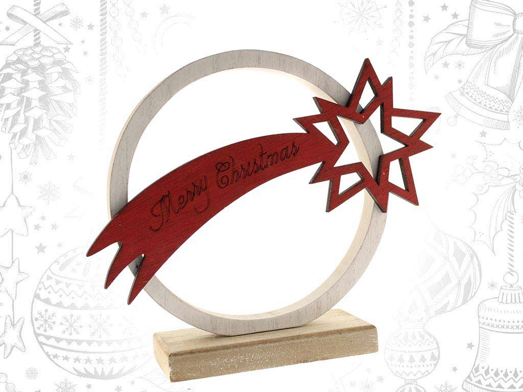LARGE CIRCULAR RED STAR STAND cod. 9314717