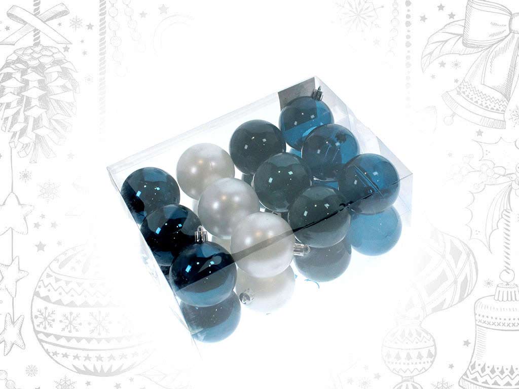 PACK 24 BOULES BLEUES cod. 9314784