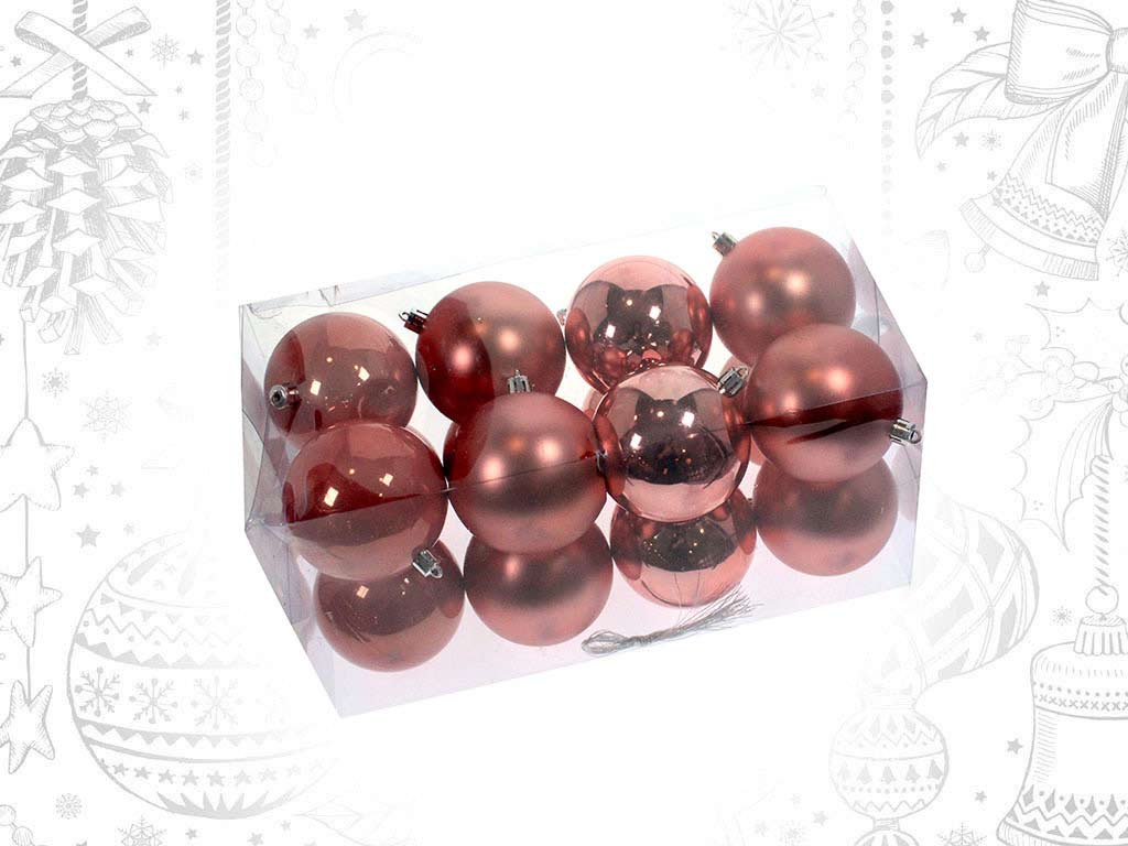 PACK 16 BOULES ROSE cod. 9314816