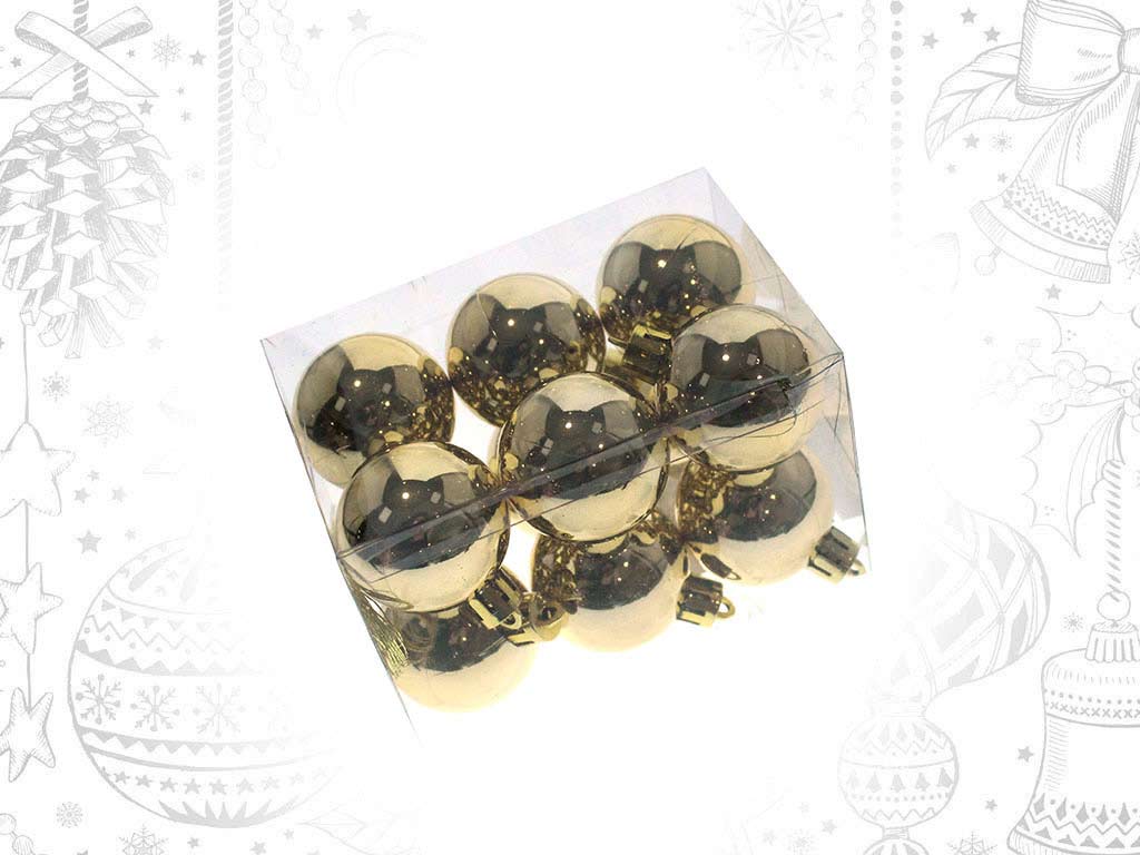 PACK 12 PALLINE DORATE cod. 9314820