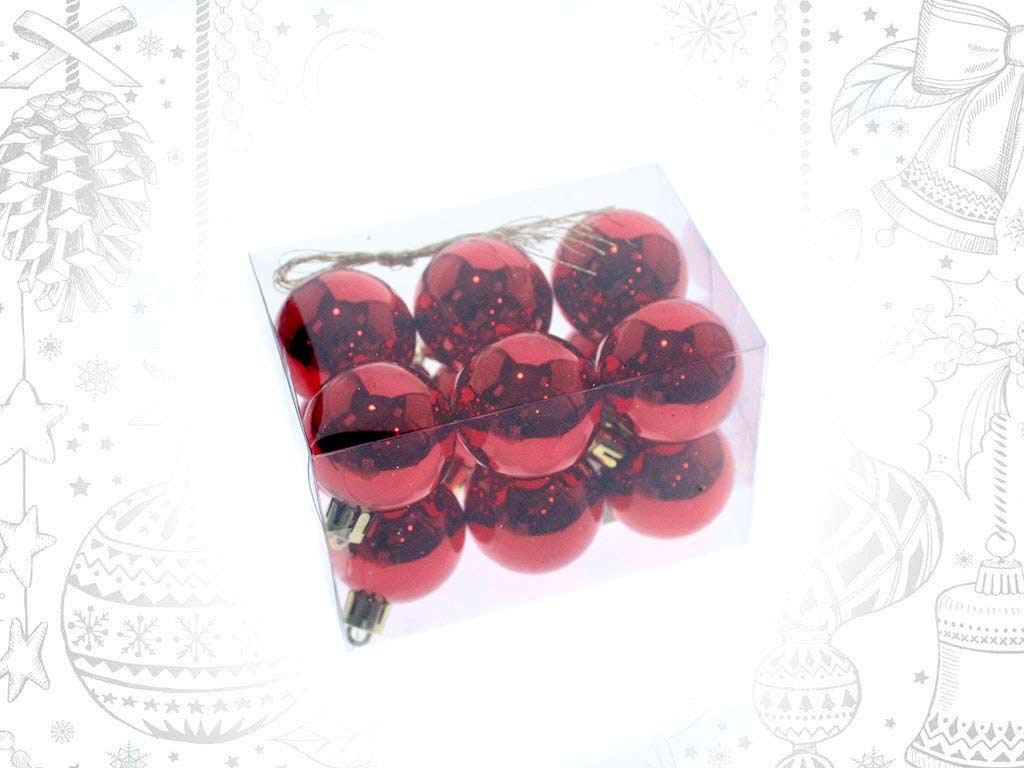 PACK 12 BOULES ROUGES cod. 9314822