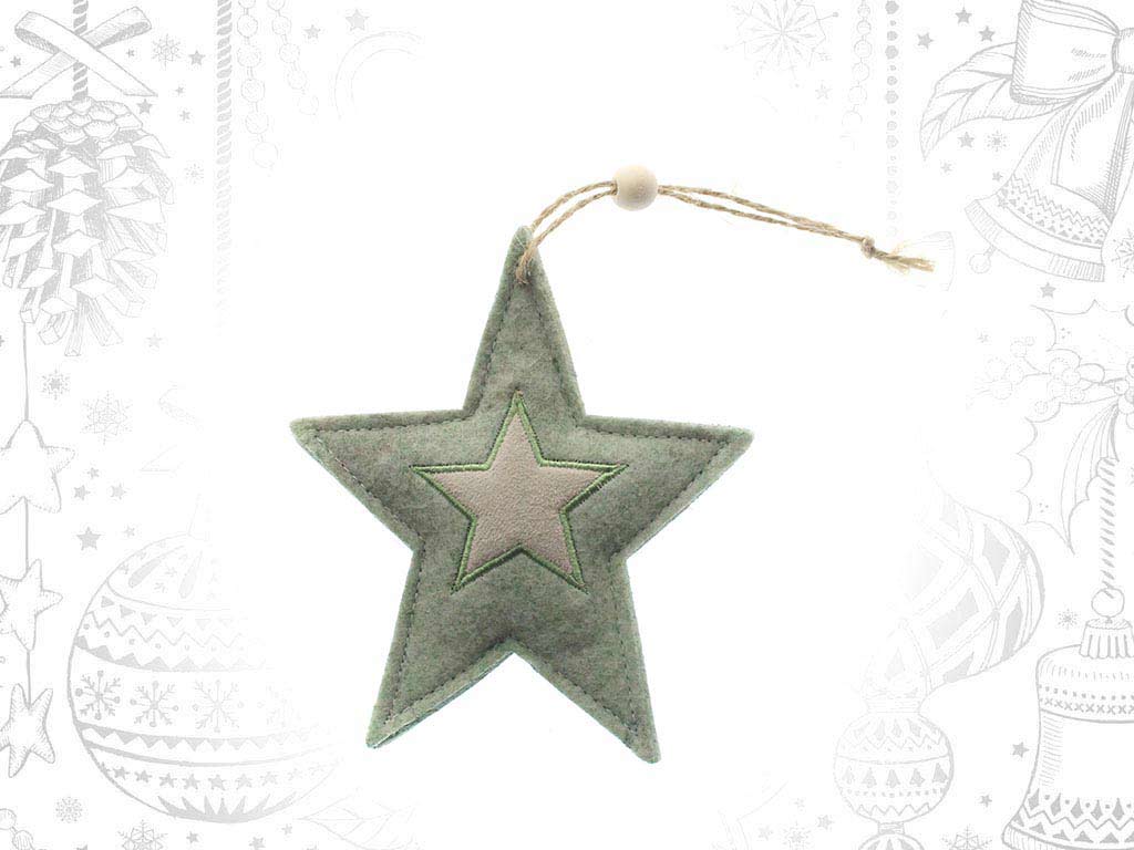 COLGANTE ESTRELLA VERDE GDE. cod. 9314922