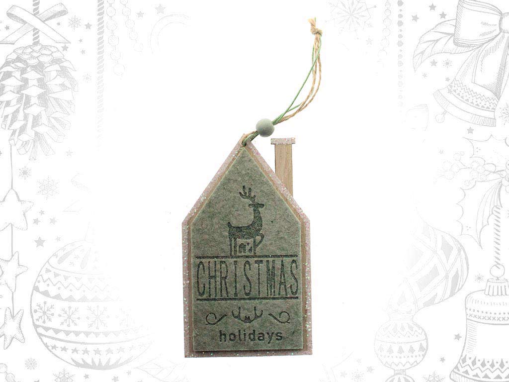 SMALL GREEN HOUSE ORNAMENT cod. 9314939