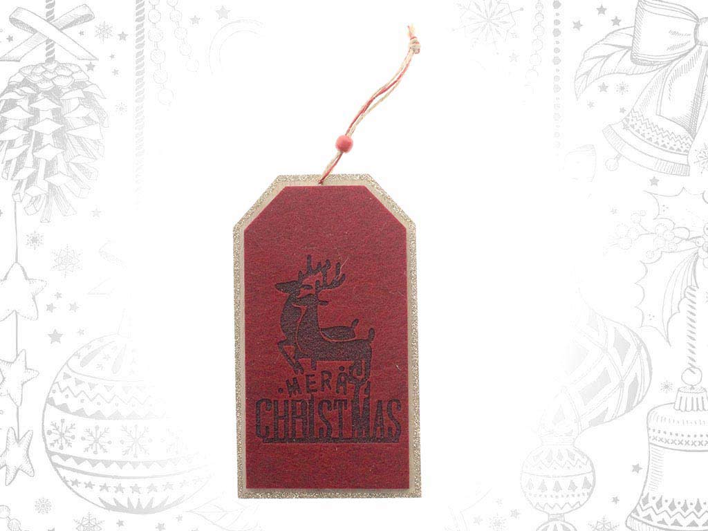 ORNAMENTO TAG VERMELHO GDE. cod. 9314941