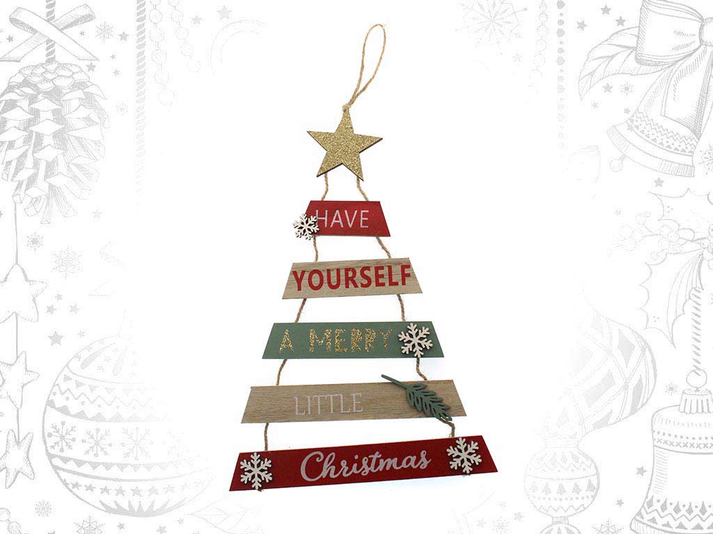 ORNAMENTO ALBERO CHRISTMAS COLORATO cod. 9315055