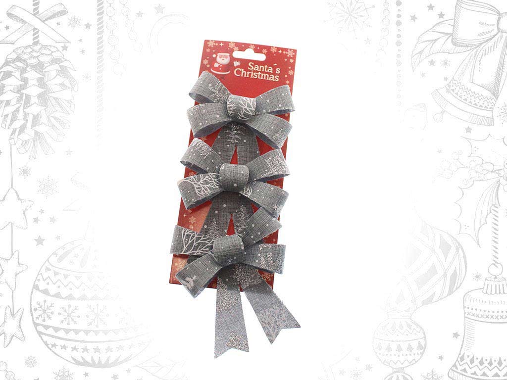 SET 3 LAZOS GRISES ARBOLES cod. 9315100
