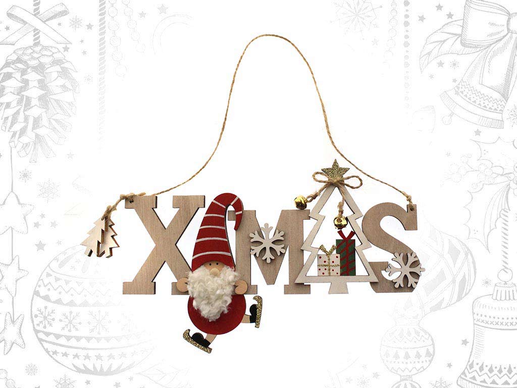 COLGANTE XMAS SANTA ROJO/ROSA cod. 9315138