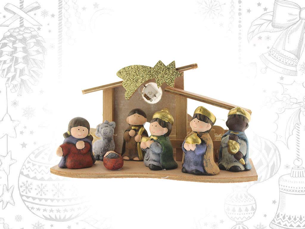 NATIVITY SCENE 7 FIGURES cod. 9315251