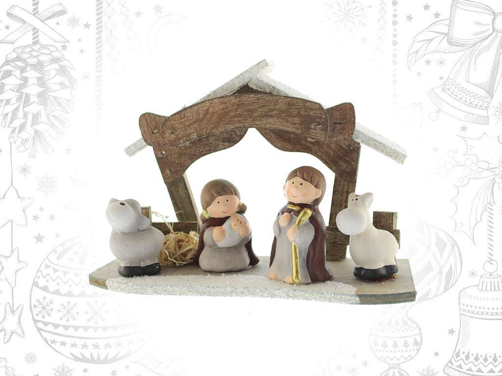 NATIVITY SCENE 4 FIGURES cod. 9315262