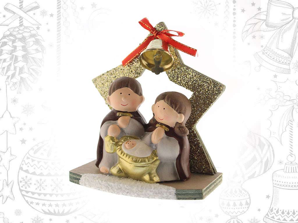 NATIVITY SCENE 3 FIGURES cod. 9315270