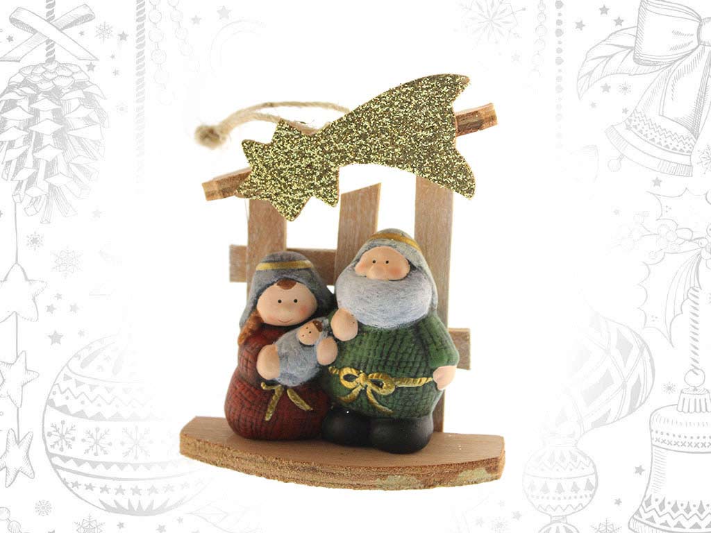 NATIVITY SCENE 3 FIGURES cod. 9315272