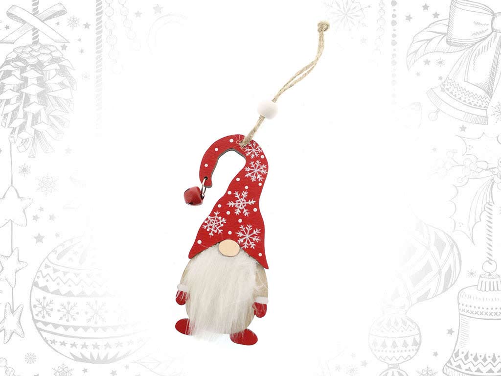 COLGANTE SANTA ROJO COPOS cod. 9315310