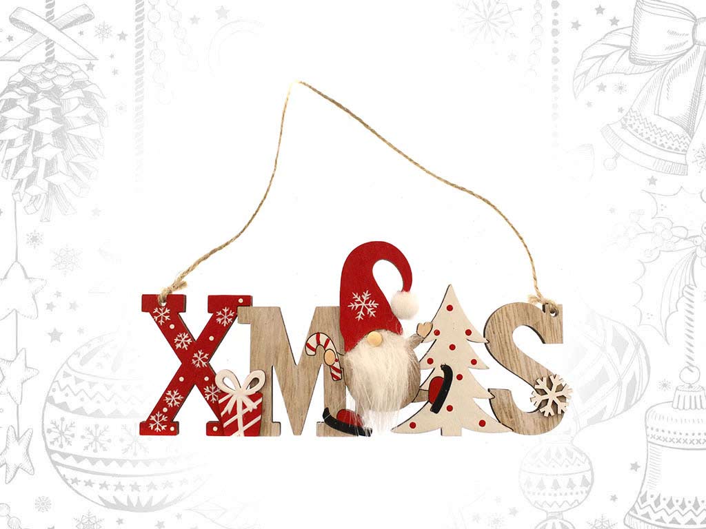 COLGANTE XMAS SANTA ROJO cod. 9315322