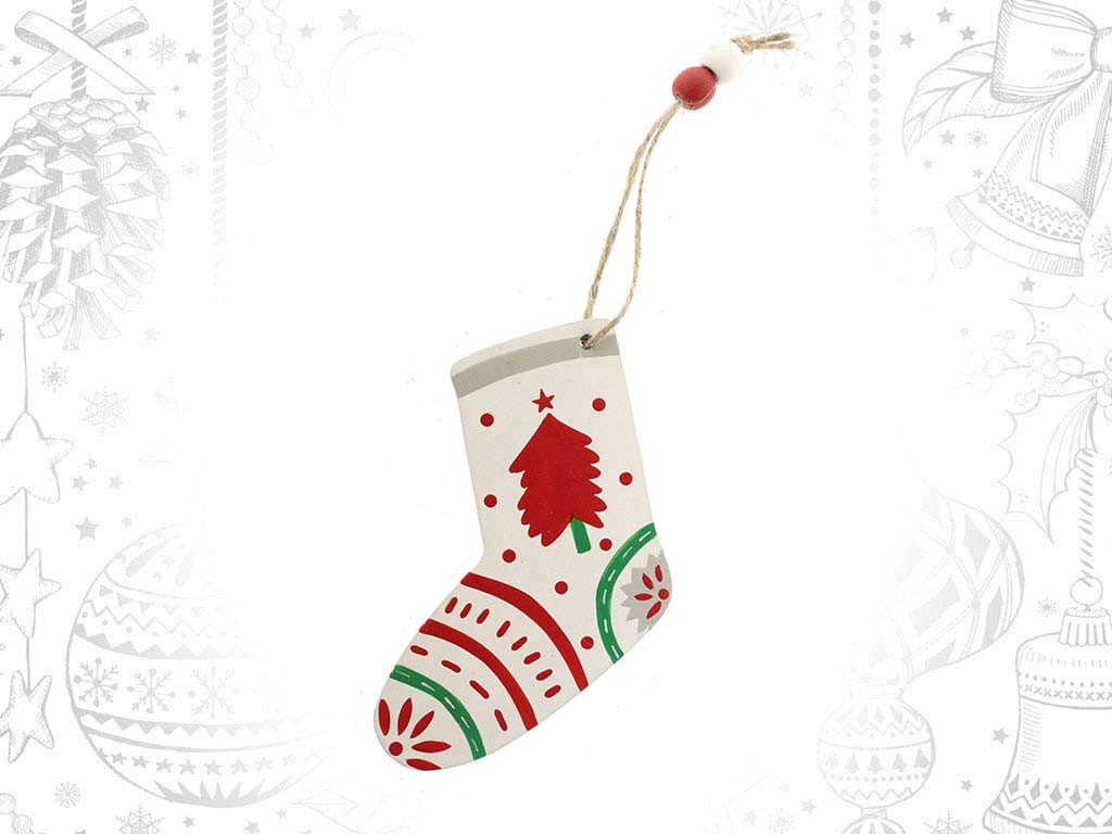 WHITE STOCKING ORNAMENT cod. 9315351