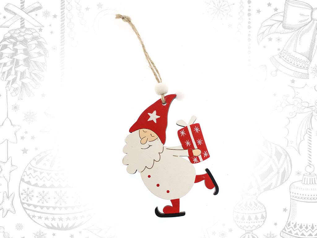 WHITE SANTA ORNAMENT cod. 9315369