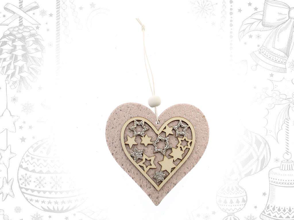 COLGANTE CORAZON ROSA cod. 9315426