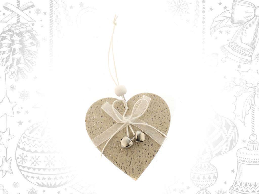 ORNEMENT COEUR BEIGE cod. 9315466