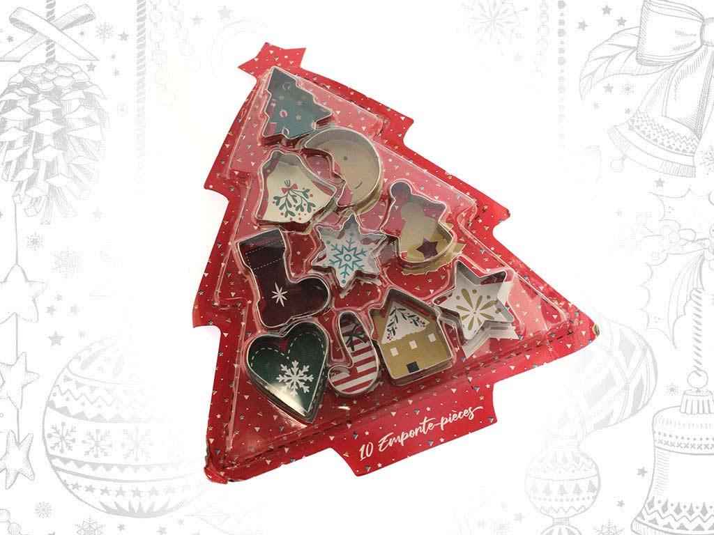 SET 10 STAMPI METALLO NATALE cod. 9315670