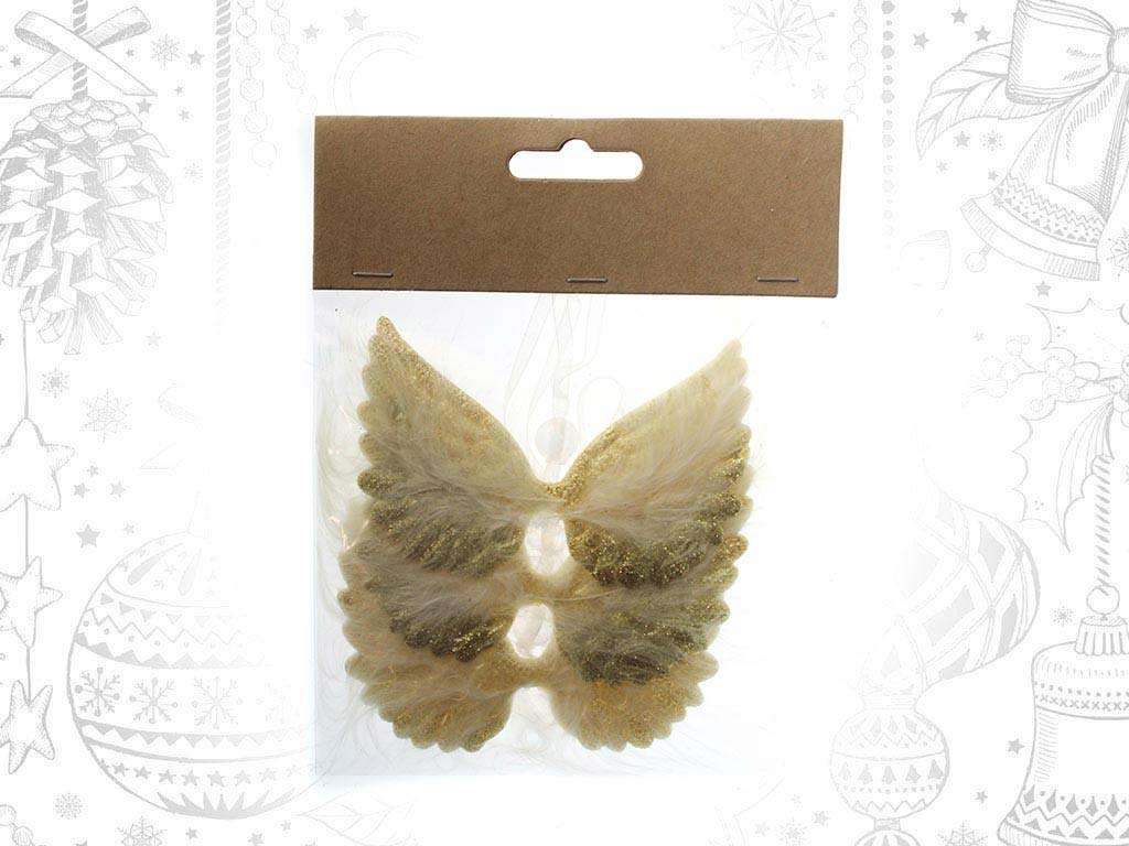 SET 3 ALAS PLUMAS DORADAS cod. 9315695