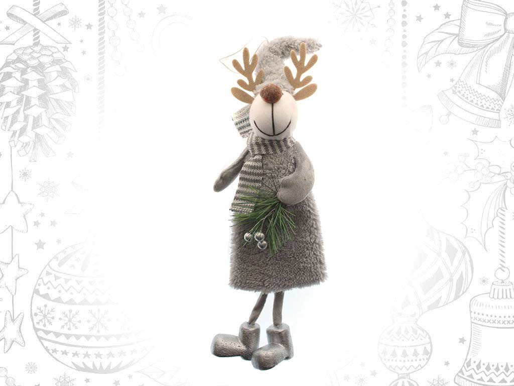 ORNAMENTO RENNA GRIGIA GDE. cod. 9315754