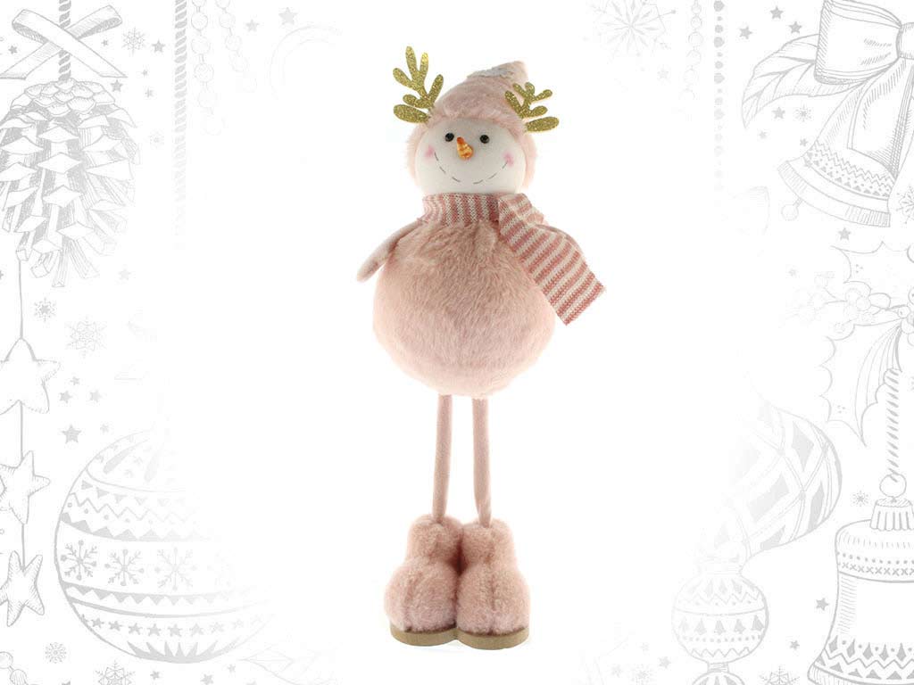 LARGE PINK ANTLERS SNOWMAN cod. 9315761