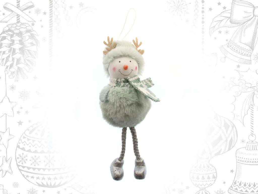 GREEN ANTLERS SNOWMAN ORNAMENT cod. 9315795