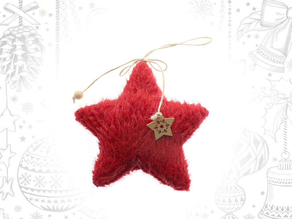 ORNAMENTO ESTRELA VERMELHA cod. 9315845