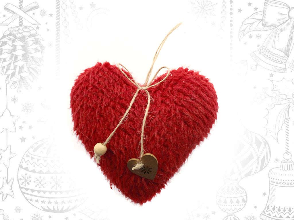 ORNAMENTO CUORE ROSSO cod. 9315847