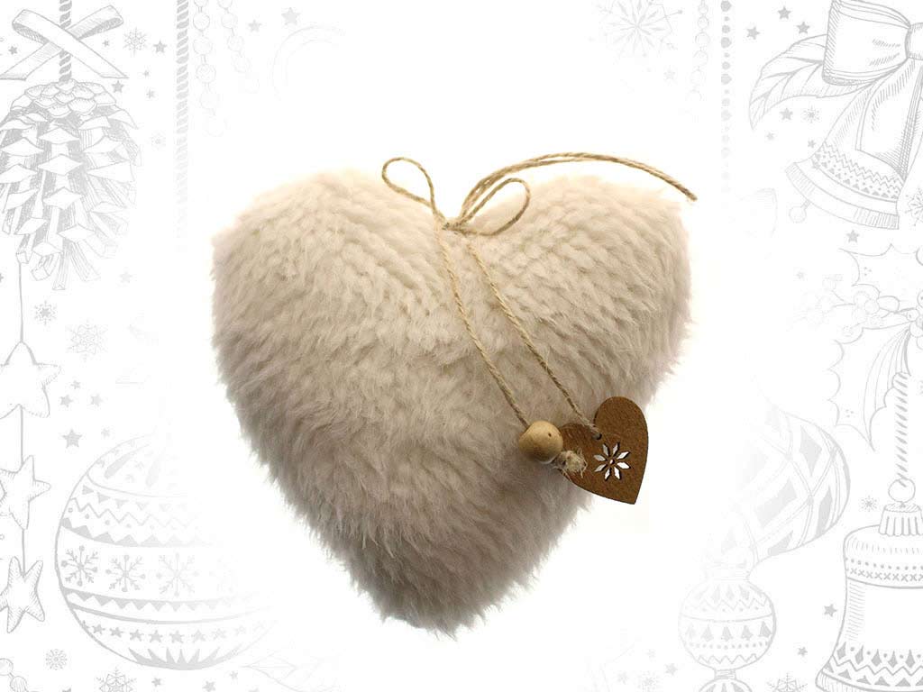 ORNAMENTO CUORE BIANCO cod. 9315850