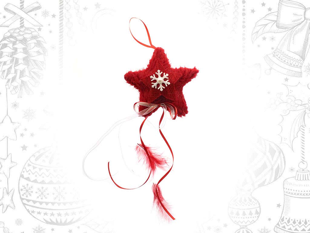 RED STAR ORNAMENT cod. 9315857