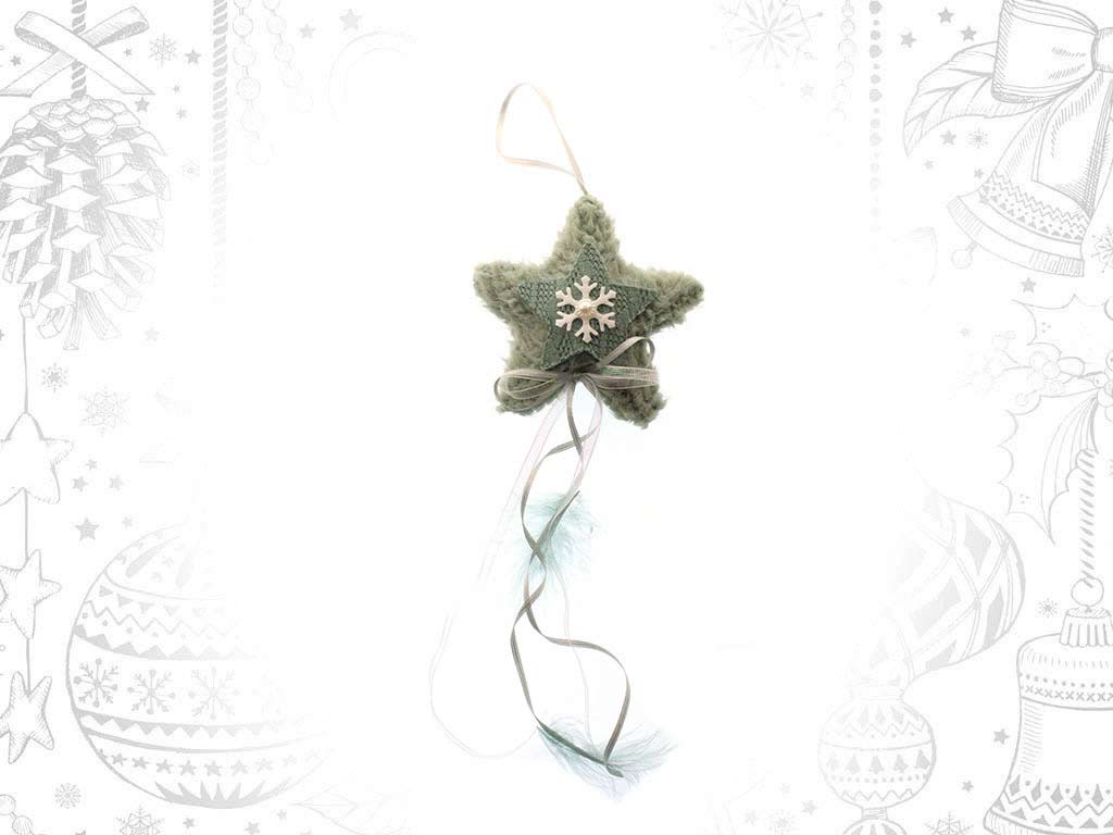 GREEN STAR ORNAMENT cod. 9315866