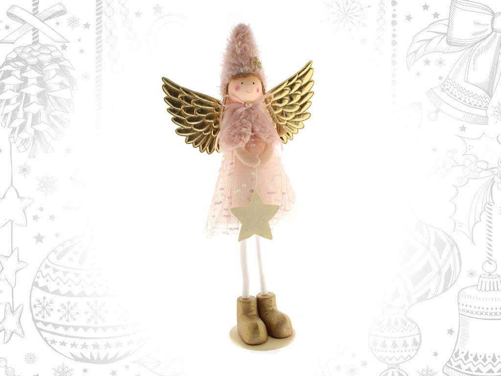 FIGURINE PETITE FILLE DEBOUT ROSE cod. 9315898