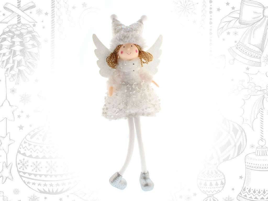 GOLDEN WINGS WHITE ANGEL ORNAMENT cod. 9315926