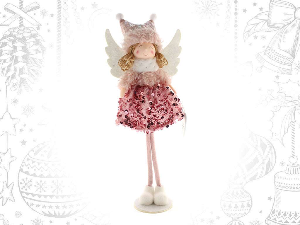 FIGURINE ANGE ROSE DEBOUT cod. 9315932