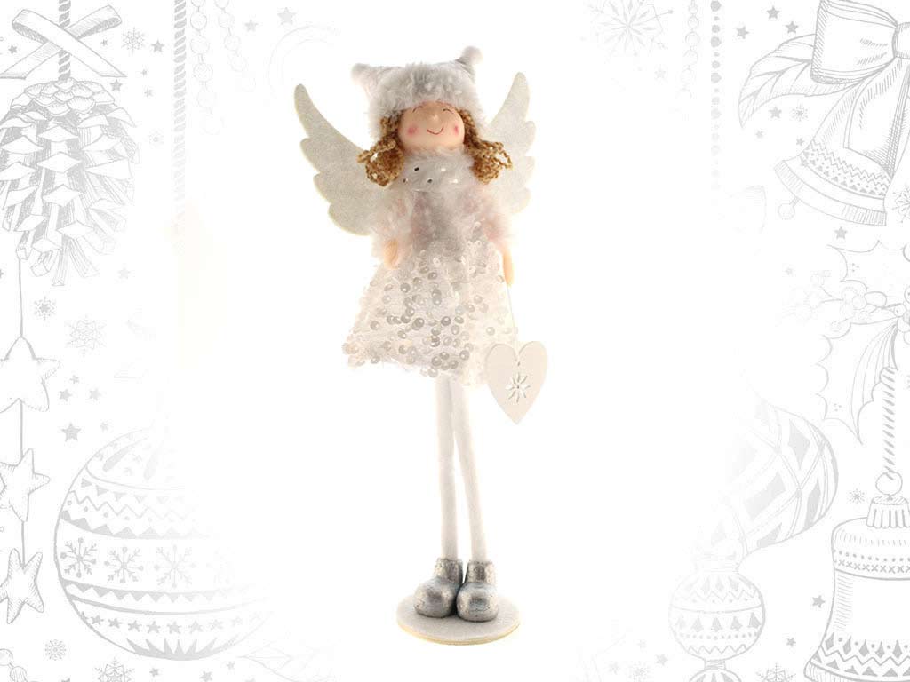 WHITE STANDING ANGEL FIGURE cod. 9315934