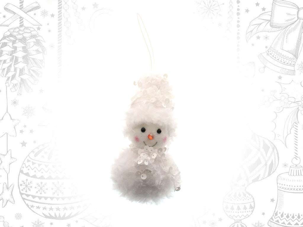 WHITE SNOWMAN ORNAMENT cod. 9315947