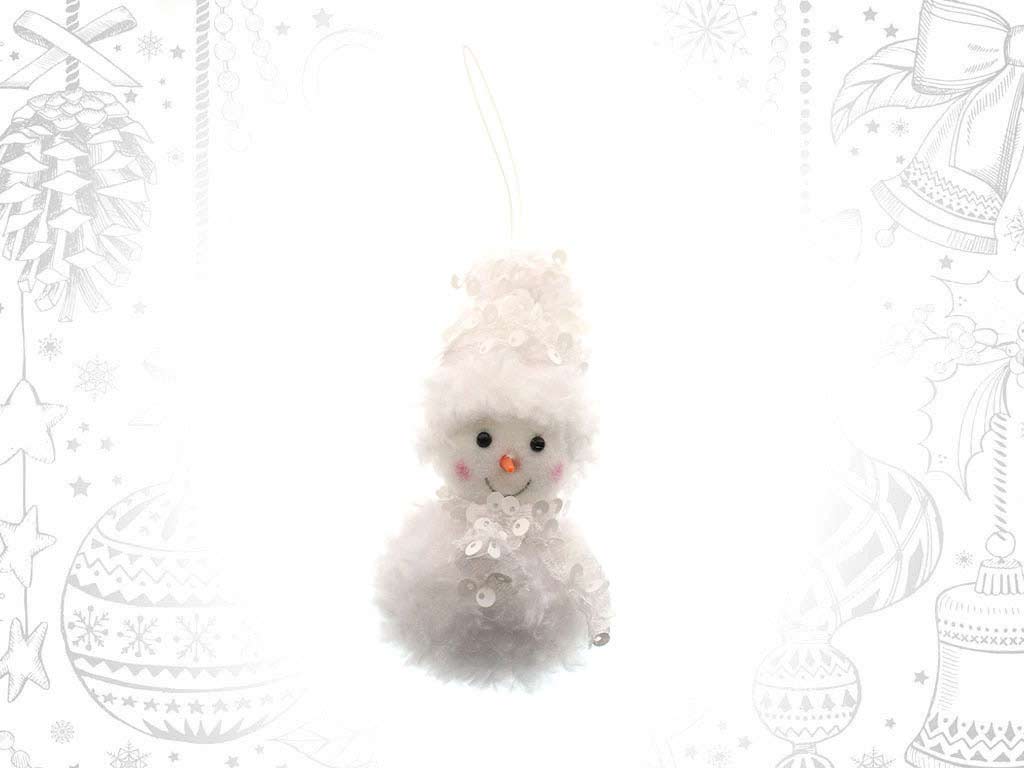 ORNAMENTO PUPAZZO DI NEVE BIANCO cod. 9315947